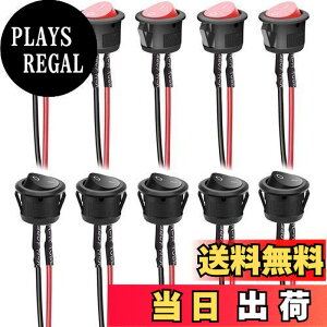 �y���������zKiligen 10��AC 6A/250V 10A/125V SPST 2�s��2�|�W�V�����J�[�{�[�g���E���h���b�J�[�X�C�b�`�I��/�I�t�g�O���X�C�b�`�A�͂񂾕t���ς݃��C���[�t���i��+���j