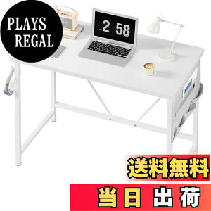 【送料無料】YeTom デスク 机 pcデスク 勉強机 desk ?子 幅80cm パソコンデスク 収納袋付き学習机 小さい ?? コンパクトデスク ミニデスク つくえ 作業机 在宅 組立簡単 テレ 白い