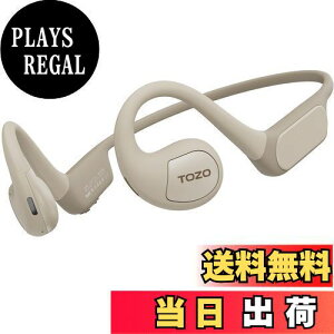 【送料無料】TOZO OpenReal 空気伝導イヤホン Bluetooth 5.3 ワイヤレスイヤホン オープンイヤー型 イヤホン ノイズキャンセリング 通話マイク付き 16時間連続再生 耳を塞がない 軽量 ヘッドホン 16.