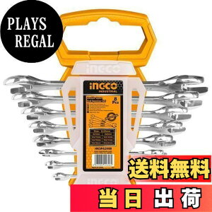 �y���������zINGCO �����X�p�i�Z�b�g 8�{�g 6-22mm �X�p�i �g�ݗ��� �����ԏC�� Cr-V�f�� HKSPA2088