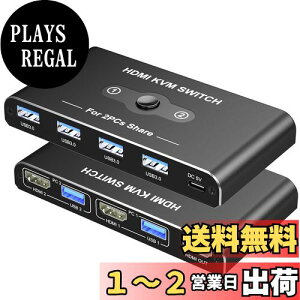 yzKVMXCb` HDMI 21o Movcle USB3.0 ؑ֊ 5Gbps] KVM USB ؑ֊ p\R2 L[{[h/}EX/fBXvC1䋤Lł؂ւ 4K@60Hz 4 USB-A|[g L[{[h/}