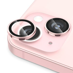 【送料無料】Podick カメラフィルム iPhone 15 /15 Plus 用 カメラカバー 9H強化ガラス アルミ合金製 アイフォン15 /15 プラス用 カメラ保護 キズ防止 耐衝撃 高透過率 黒縁取り 露出オーバー防止 極