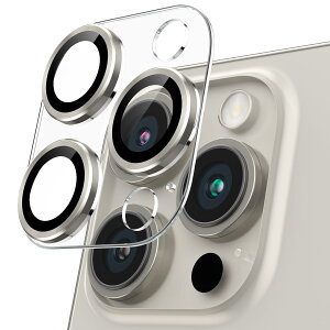 【送料無料】Podick カメラカバー iPhone 16 Pro/16 Pro Max用 カメラフィルム 透明台座 全面保護 9H強化ガラス 傷防止 レンズ保護 耐衝撃 アイフォン16 プロ/16 プロmax用 カメラ保護 高透過率 黒縁取り