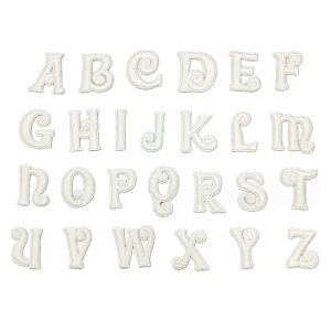 【送料無料】GOODCHI アルファベット 刺徽章 かわいい アップリケ 男の子 女の子 衣類 補修 DIY 手作り アイロン接着両用タイプ A〜Z 英文字 26枚セット (6)