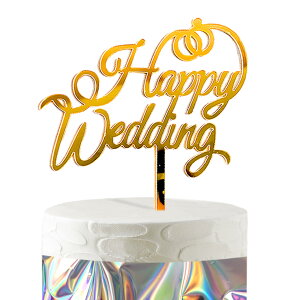yzHaHaHa! nbs[EFfBO  P[L P[Lgbp[ HAPPY WEDDING fR[VsbN LO  t OB I j t Cake Topper (Happy Wedding)