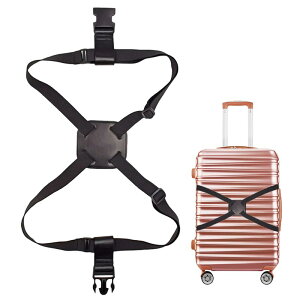 【送料無料】スーツケースベルト 1本セット ワンタッチ式 荷物固定ベルト バッグ 固定 ベルト 荷崩れ防止 紛失防止 調節可能 軽量 バッグ 固定 荷物用弾力固定ベルト バッグとめるベルト 荷