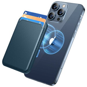 【送料無料】Miracase MagSafe 対応 カードケース スマホ カードホルダー レザーカードウォレットホルダー iPhone 16/15/14/13/12シリーズに対応 カード入れ 強力磁力 3枚 カード収納 マグネット内蔵