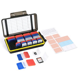 yze SD/MSD J[h[P[X Ԕ̎OF SD/MSD J[hNAP[X [P[X 24  SD/SDHC/SDXC & 18  TF/MSDJ[hNAP[Xt dی ϏՌ ho h Jri & 