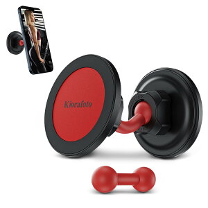 【送料無料】マグネット式 ジム磁気電話ホルダー Magsafe用 両面磁気電話マウントホルダー 360°調整可能 デュアルボールロックアングル付き iPhone 16 15 14 13 12 Pro Max Plus Mag-Safe ケース & すべて