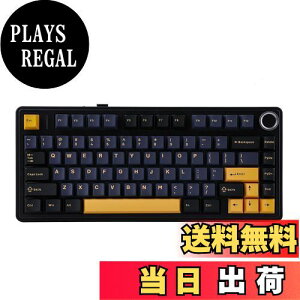 yzEPOMAKER x Aula F75 Q[~OL[{[h KXPbg JjJL[{[h 5wpbhmut 75% CX zbgXbpu Bluetooth/2.4GHz/USB-C RGB ZKF؎擾 (Black, Graywood 