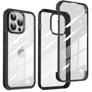 【送料無料】【両面!全面保護!】McDuLL iPhone 13 Pro Max 用 ケース 6.7 インチ 360度保護 9H強化ガラス+TPUバンパー 耐衝撃性 擦り傷防止 薄型 Qi充電対応 軽量 落下防止 指紋防止 アイフォン13 Pro Ma