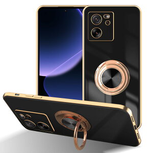 【送料無料】LuFiYa Xiaomi 13T / Xiaomi 13T Pro 用 ケース リング付き カバー TPU素材 スタンド機 Xiaomi 13T / Xiaomi 13T Pro スマホケース 軽量 耐衝撃 薄い 擦り傷防止 落下防止 車載ホルダー 360°回転 ケー