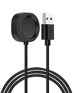 【送料無料】【2023 NEW】Amazfit Balance 用 充電器 充電スタント 充電ホルダー【NOUKAJU】 スマートウォッチ充電ケーブル 磁気充電器 2ピン USB充電 1m 運び便利 軽量 置くだけ充電 (ブラック)