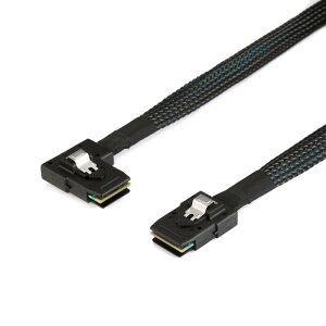 yzChenyang Ultra Slim Flat Left Angled 90x Mini SAS 36pin SFF-8087 ` 8087 f[^ChP[u 80cm
