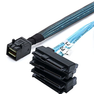 yzchenyang Mini SAS SFF-8643 zXg 1~4 SAS SFF-8482 29s ^[Qbg SAS fBXN 6Gbps f[^T[o[ RAID P[u 0.5M