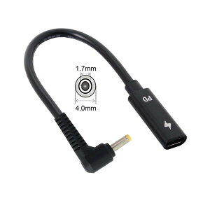 yzJSER Type C USB-C X - DC/`dPD[dP[uBm[gp\R18-20V(HPp4.0x1.7mm)ɑΉB