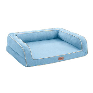 【送料無料】EMME 犬 ベッド 清掃しやすい 防水 ペットベッド ペットソファー 犬用ベッド 洗える さらさら 通気性 蒸れにくい ペットクッション 枕付き クッション性が 高反発 高齢犬 子犬 猫