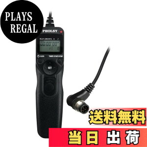 �y���������zPHOLSY N8 �^�C�}�[ �����[�g�R���g���[���[ �C���^�[�o�� �o���u �P�[�u�������[�Y Nikon �p Z8, Z9, D3, D4, D4s, D5, D6, D800, D850, D810, D700, D500, D300, D200, F6, F100, F5, F90, N90s, D1X, D2H, D3X