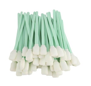 【送料無料】Mollytek 100本入り 工業用綿棒 実験用綿棒 スポンジタイプ プリンター/ディスク/レンズ/カメラ/銃/光学機器など用静電気防止綿棒 良好な吸引力 汚染除去能力 全長130mm