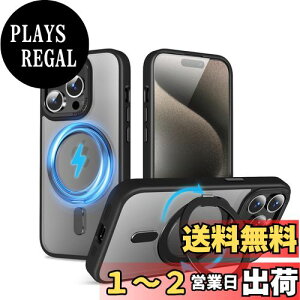 yzQUEASON ݊i X}zP[XyiPhone 15ProMax p MagSafeΉ P[Xz360°]X^h CX[dΉ iphone 15 pro max p P[X Ot ČRMILKi phone15pro max p P[X 