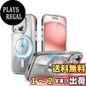 yzQUEASON ݊i X}zP[XyiPhone 15Plus p MagSafeΉ P[Xz360°]X^h CX[dΉ phone15plus p P[X Ot ČRMILKi iphone 15 plus p P[X  