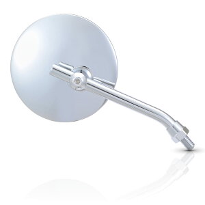 【送料無料】デイトナ(Daytona) ハイビジミラー バイク用 ミラー ヤマハ専用(2007年式以降) 耐振 広角 新保安基準適合 ラウンド ロー クローム 左右共通 片側1本 25697