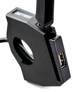 【送料無料】デイトナ(Daytona) バイク用 USB電源 USB-A 12W iPhone/Android対応 ブレーキスイッチ接続 メインキー連動 取付幅13.5mm スレンダーUSB 1ポート 98437