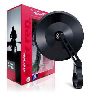 【送料無料】デイトナ(Daytona) HIGHSIDER(ハイサイダー) バイク用 バーエンドミラー 片側1本 角度調節機能付き 新保安基準適合 ECE規格クリア モンタナ2 ブラック 15162