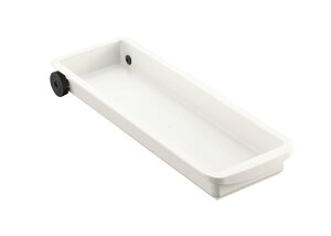 【送料無料】Belca 日本製 キッチン収納 シンク下スライドトレー スリムタイプ 幅15.1×奥行45×高さ5.1cm ホワイト キャスター付き SS-303