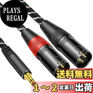 yz3.5mm to xlr×2C2M Muchfox 2xlr 3.5mm ϊC3.5mm to 2XLR (IX) }CNP[u 3.5mm trs to xlrIXϊP[u 3.5mm (1/8 Inch) XeI(IX) to XLR (IX)ϊP[u