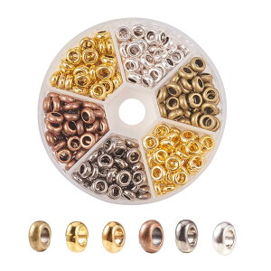 �y���������zPH PandaHall ��300��/�� 6�F ���� �X�y�[�T�[�r�[�Y 7x3mm �e�� �ԍ� ���� �`�x�b�g�X�^�C�� �r�[�Y ���^�����f�� ���^���r�[�Y �`���[�� �W���G���[���� �A�N�Z�T���[�p�[�c DIY�p �N