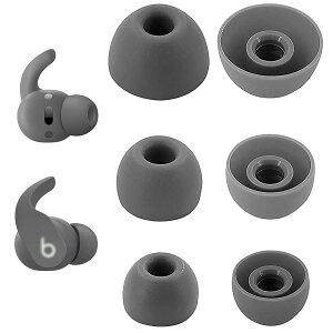 【送料無料】A-Pcas イヤーピース イヤーチップ イヤホンカバー Beat s Fit Pro 用 Beat Studio Buds 用 交換用シリコン製イヤーピース 遮音性 快適性 音質向上 水洗い可能 S/M/L 3ペアセット セージグレ