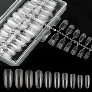 【送料無料】Annhua 透明 ネイルチップ オーバル ネイル クリアチップセット 240枚セット 超薄型 クリア ジェルチップ 付け爪 長さだしチップ ネイル延長 つけ爪 無痕 マニキュア ネイルアート
