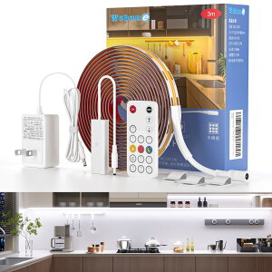 yzWobane COB LEDe[vCg 3M F ԐڏƖ Lb`Cg Rt  Ԑݒ 960LED 1500lm Px LEDe[v o[Cg LrlbgƖ 180° FRa90+ tBMA 