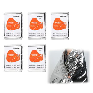 【送料無料】nalaina アルミシート【5枚セット】アルミブランケット サバイバルシート アウトドア あったかアルミシート 保温 シート 防寒 防災 緊急 登山時 防寒対策 避難グッズ 210×130cm