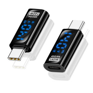 yzPoyiccot USB C A_v^40GbpsAUSB Type C A_v^140WAUSB-C to USB-C o̓XN[\ ϊA_v^A LEDo̓XN[\ USB Type-C ϊA_v^ }[d &] g