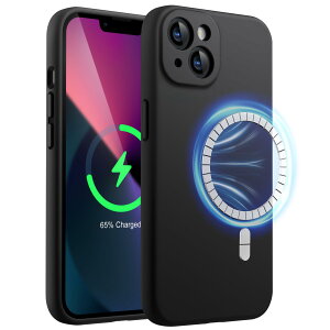 yzJEDirect iPhone 13 6.1C`p }Olbg VRP[X MagSafeΉ VL[\tg^b`̓dbJo[ JYی (ubN)