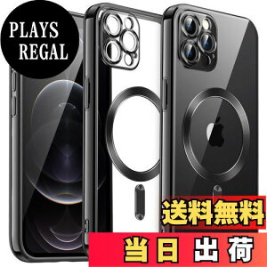 yzJETech iPhone 12 Pro 6.1C`p \tgNAP[X JYSی MagSafeCX[dΉ ϏՌ dCbLTPUJo[ (ubN)