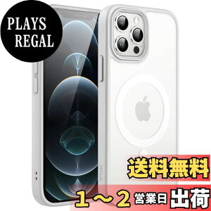 yzJEDirect iPhone 12/12 Pro 6.1C`p }Olbg P[X MagSafeɑΉ ̃}bgw ^ ϏՌ Jo[ (O[)