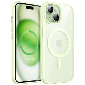 yzJETech iPhone 15 6.1C`p }Olbg P[X MagSafeɑΉ Ռz op[Jo[ \bhJ[}bgTPUt[ h~ NAobN (O[)