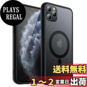 yzJEDirect iPhone11ProMax (11 Pro Max 6.5C`p) }Olbg P[X MagSafeɑΉ ̃}bgw ^ ϏՌ Jo[ (ubN)