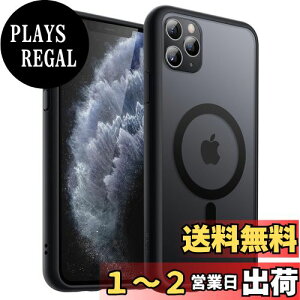 yzJEDirect iPhone 11 Pro 5.8C`p }Olbg P[X MagSafeɑΉ ̃}bgw ^ ϏՌ Jo[ (ubN)