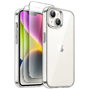 yzJETech 3 in 1 iPhone 14 6.1 C`p P[X 2KXtBt ΂܂Ȃ ϏՌop[ X}zJo[ (NA)