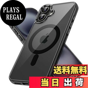 yzJETech iPhone 16 6.1C`p }Olbg P[X MagSafeΉ Ռz op[Jo[ h~ NAobN (ubN)