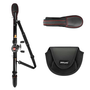 【送料無料】サンライク(SANLIKE) 竿袋 ティップカバー ロッドの穂先を守るカバー 長さ調整可能(87〜130cm) ネオプレン素材 ポータブルロッドケース 1.4m~2.8mのロッドに対応でき 肩掛けバンドつ