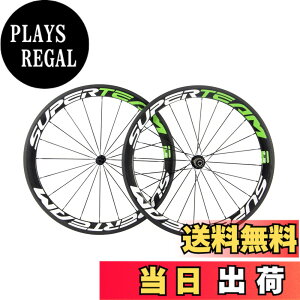 �y���������zSUPERTEAM 50mm �N�����`�� �[�z�C�[���Z�b�g700c 23mm ���[�h�o�C�N �J�[�{�� �z�C�[�� (�z���C�g/�O���[��)