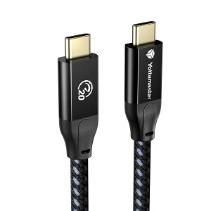 yzYottamaster USB Type-C P[u(0.5m) 100W PD}[dΉ 20Gbpsf[^] 4K@60Hzfo USB3.2 Gen2x2 ^Cvc P[u E-marker`bv ϋv ubN[P-U50-CC20-1]