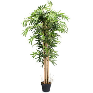 【送料無料】TANGKULA 観葉植物 フェイク 150cm フェイクグリーン 人工観葉植物 造花 インテリア 室内 屋外 フェイク植物 人工 観葉植物 水やり不要 枯れない 盆栽植物 (150cm-514)