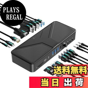 yzYottamaster USB C hbLOXe[V y2024 20 in 1z Type C Dock 4ʏo 4K HDMI/DP/VGAo 10Gbps USB3.2 GEN2 PD60W&18W[d|[g/RJ45/3.5mm I[fBI+}CN+ 2-in-1/USB-A/USB-C/SD&TFJ