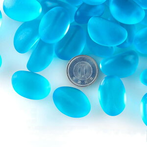 【送料無料】Charmoon アクアリウム 水槽 飾り石 15-25mm 500g カラフル 彩り ガラス クリスタル 底砂 砂利 DIY 園芸 (マリンブルー)